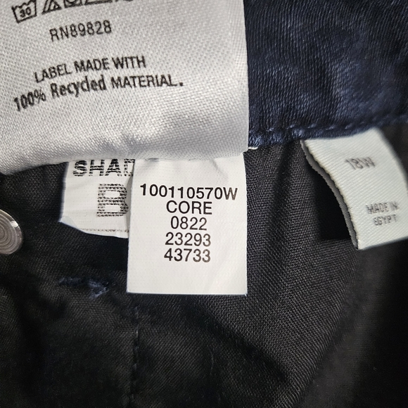 Style & Co. Highrise Tummy Control Dark Blue Straight Leg Jean Pants Plus 18W - Picture 8 of 9